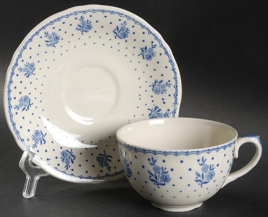 Tewkesbury Flat Cup & Saucer Set by Grindley-1
