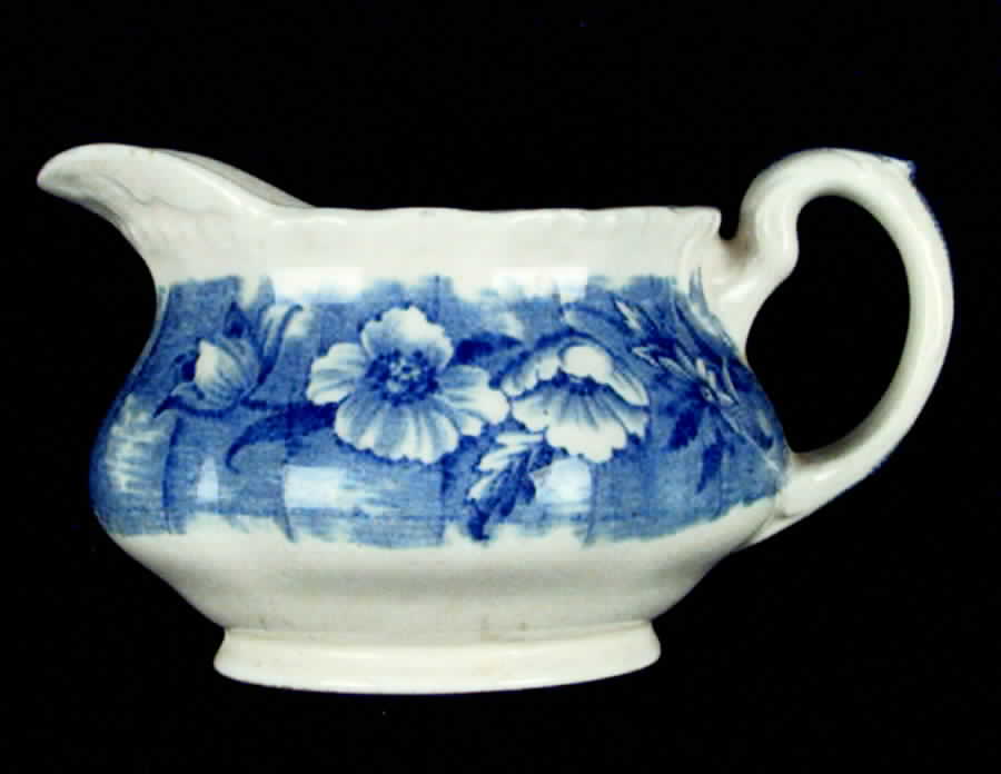 Trellis Blue Creamer by Grindley-1