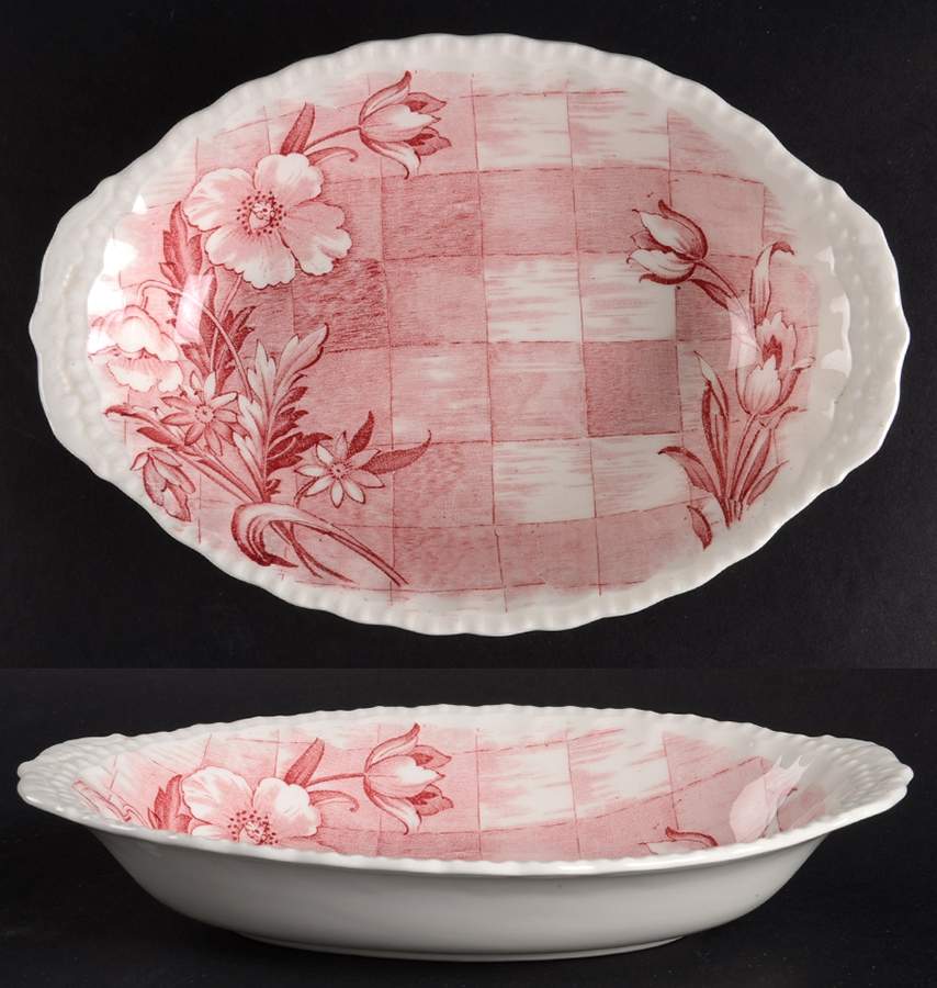 Trellis Pink Relish by Grindley-1