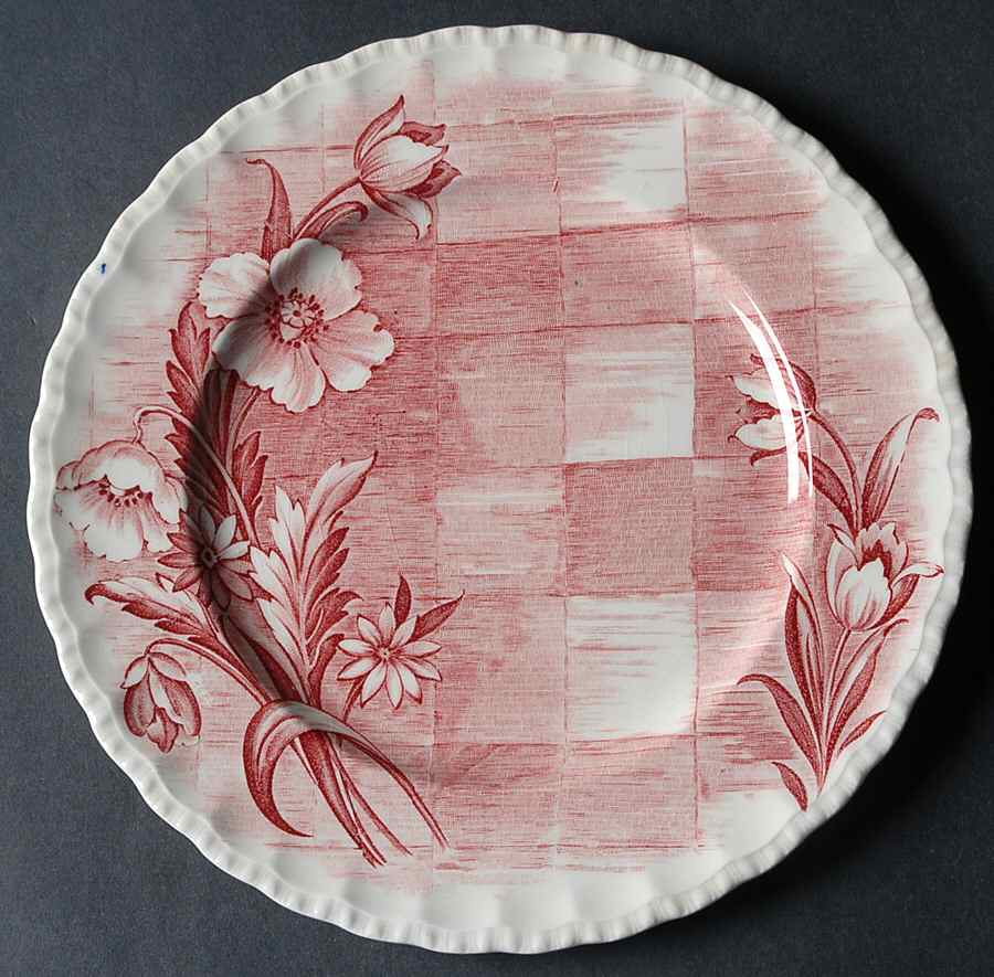 Trellis Pink Salad Plate by Grindley-1