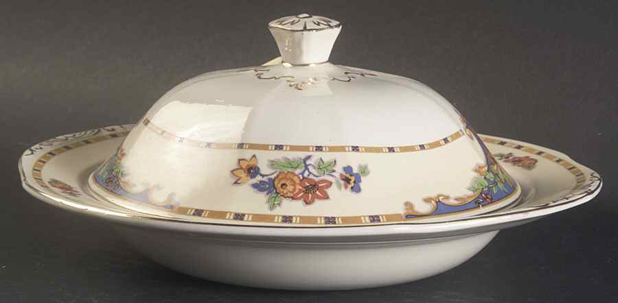 Virginia Round Covered Butter by Grindley-1