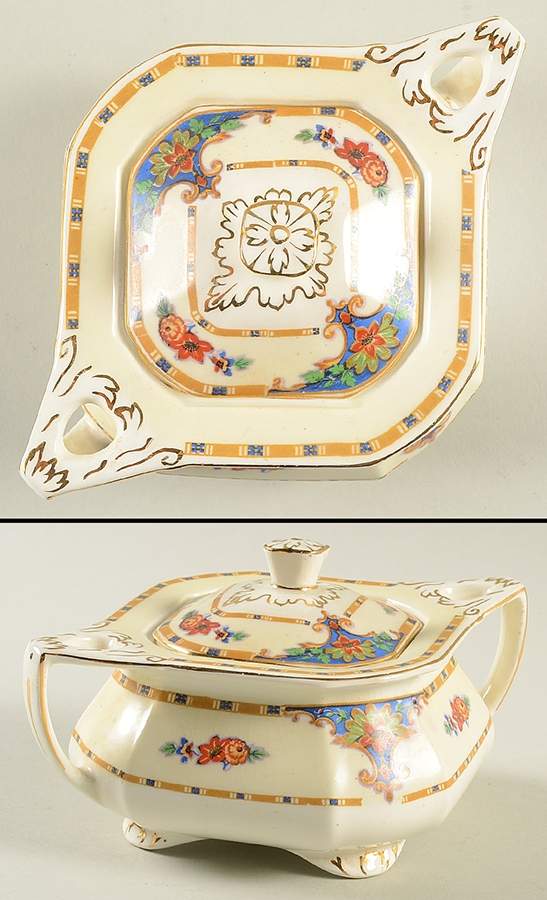 Virginia Sugar Bowl & Lid by Grindley-1