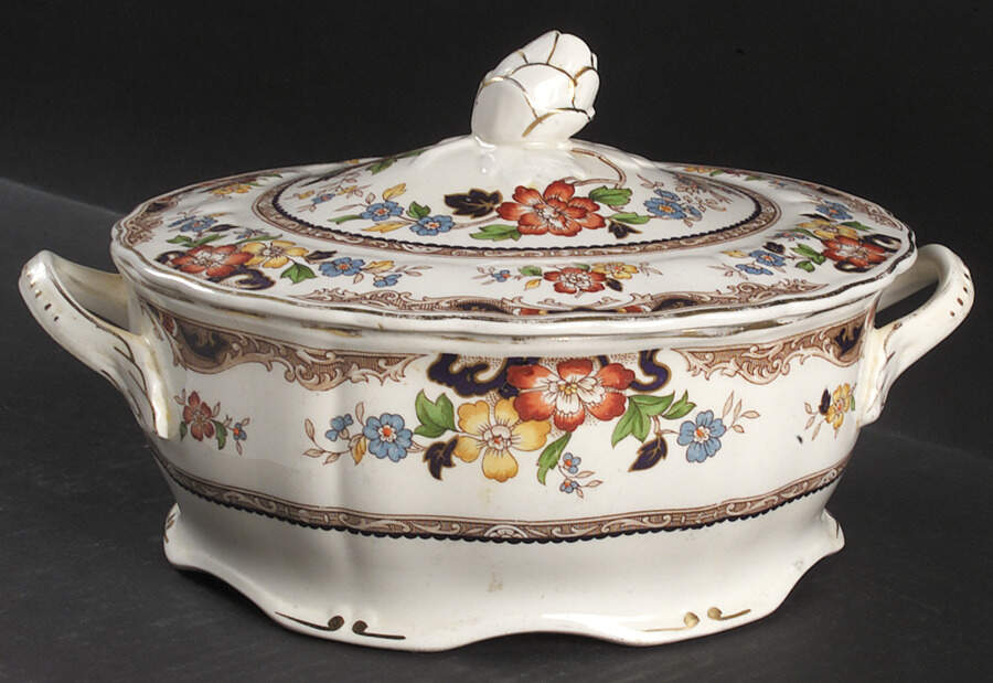 Warwick Oval Covered Vegetable by Grindley-1