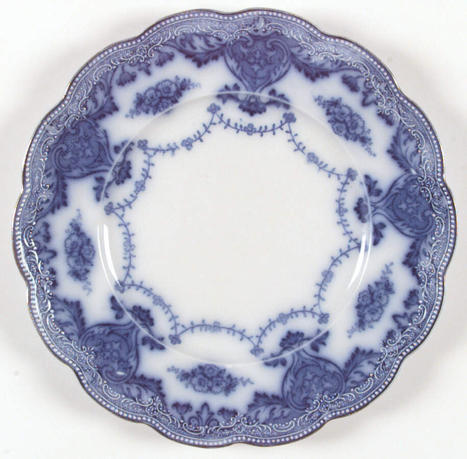 Waverly (Flow Blue) Dinner Plate by Grindley-1