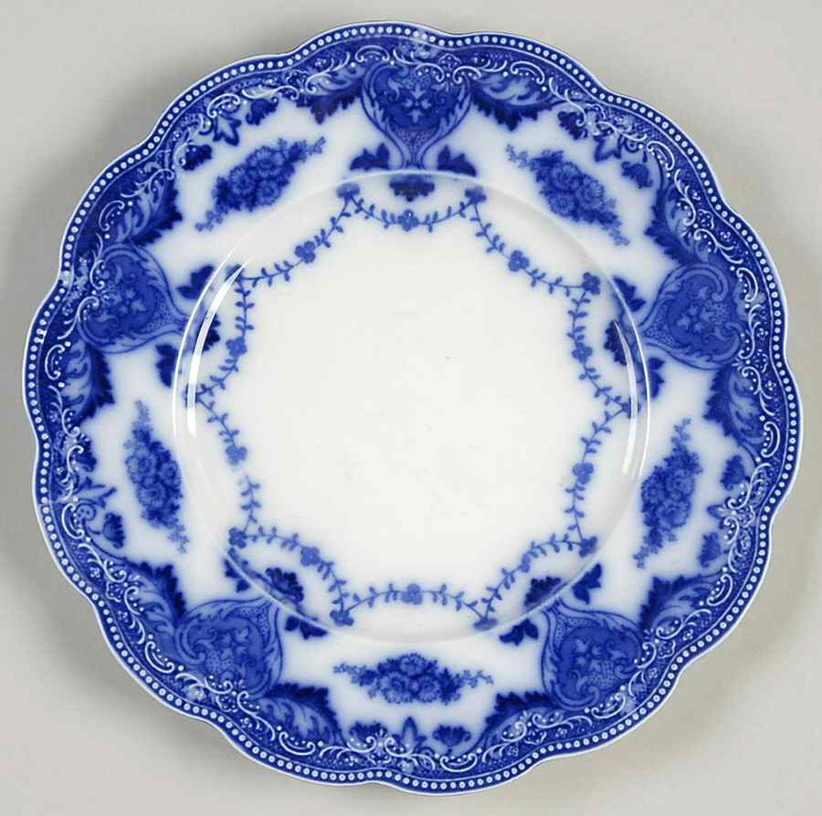 Waverly (Flow Blue) Salad Plate by Grindley-1