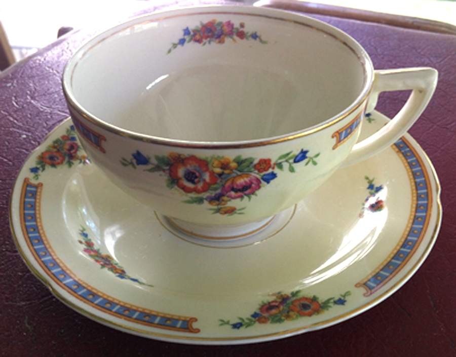 Wentworth Footed Cup & Saucer Set by Grindley-1