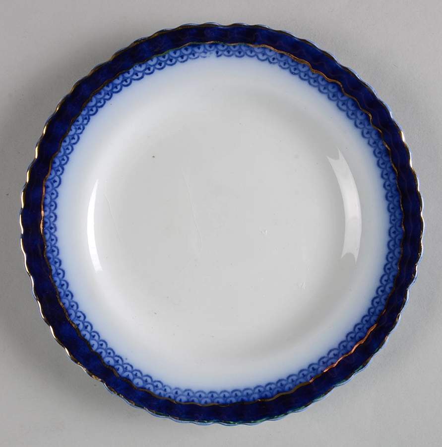 Wentworth (Flow Blue) Bread & Butter Plate by Grindley-1