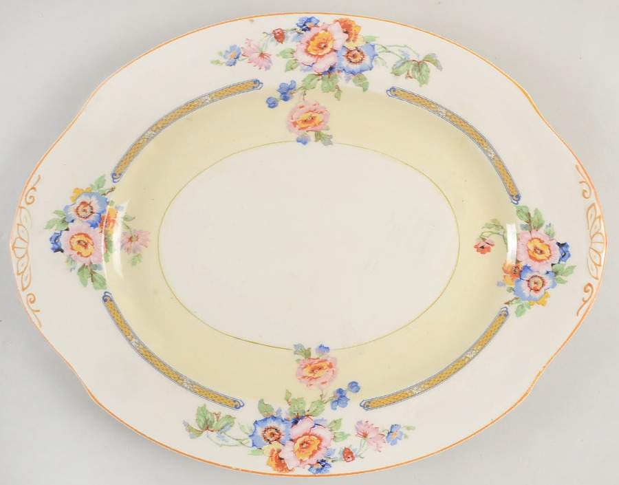 Whitmore 14" Oval Serving Platter by Grindley-1