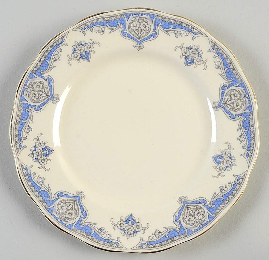Windsor (Blue Border) Dessert/Pie Plate by Grindley-1