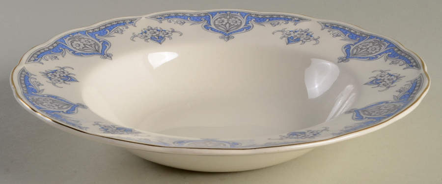 Windsor (Blue Border) Large Rim Soup Bowl by Grindley-1