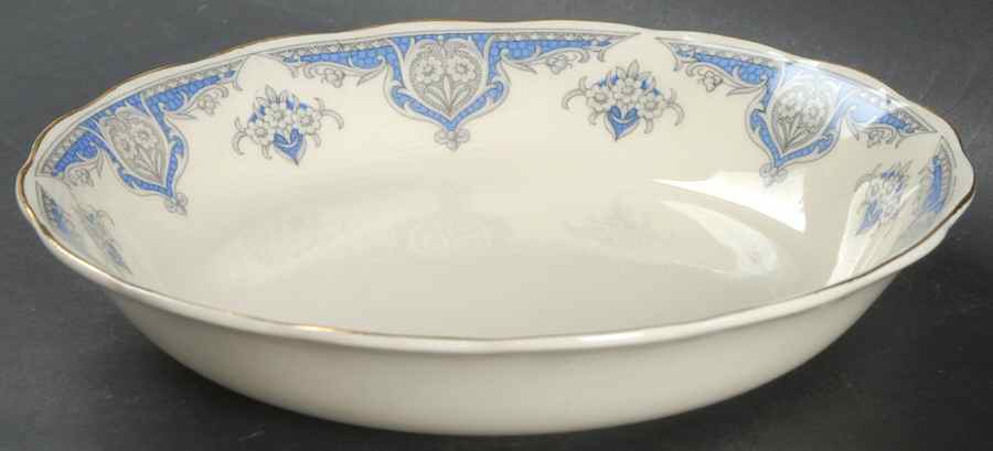 Windsor (Blue Border) Coupe Soup Bowl by Grindley-1
