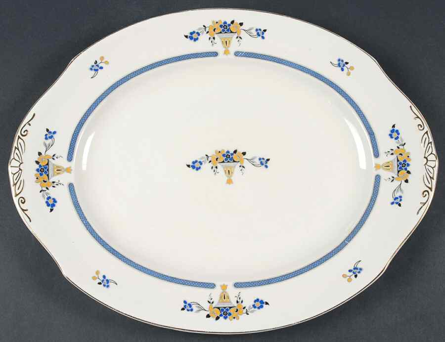 Winthrop 14" Oval Serving Platter by Grindley-1