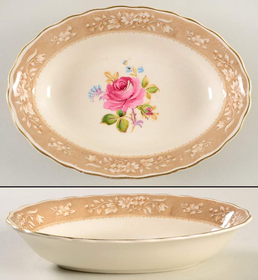 Woodstock 7" Oval Vegetable Bowl by Grindley-1