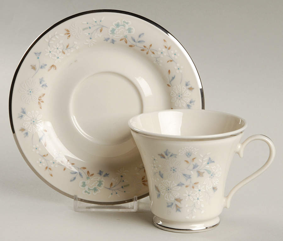 April Showers Footed Cup & Saucer Set by Gorham-1