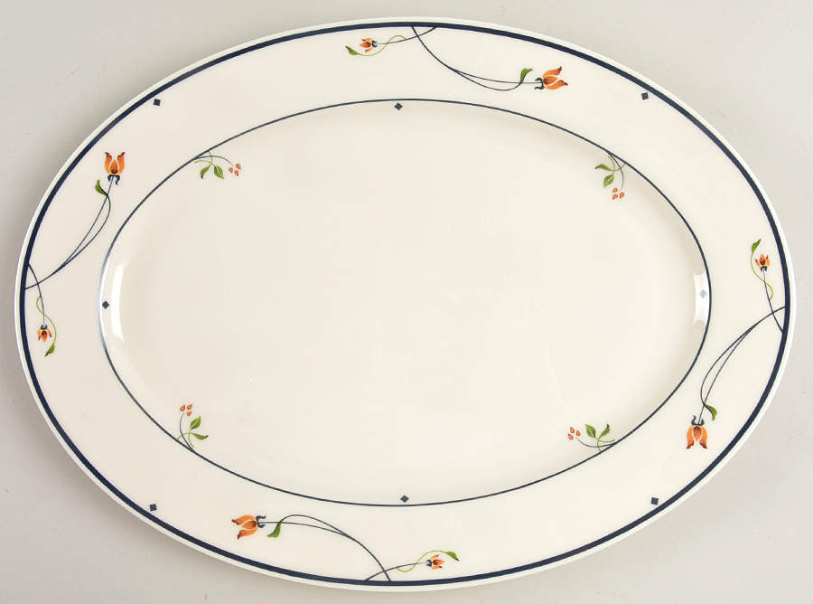 Ariana 14" Oval Serving Platter by Gorham-1