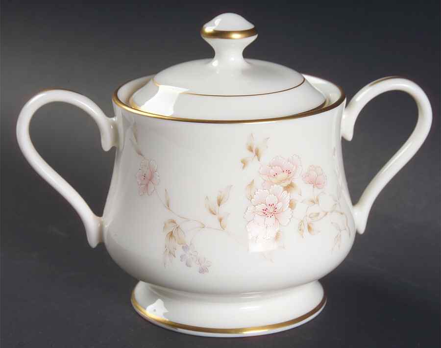 Ashen Rose Sugar Bowl & Lid by Gorham-1