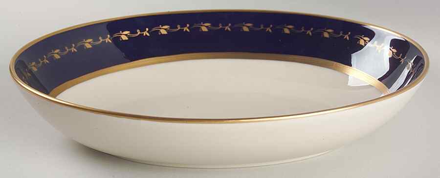 Baronial Cobalt Blue 9" Oval Vegetable Bowl by Gorham-1