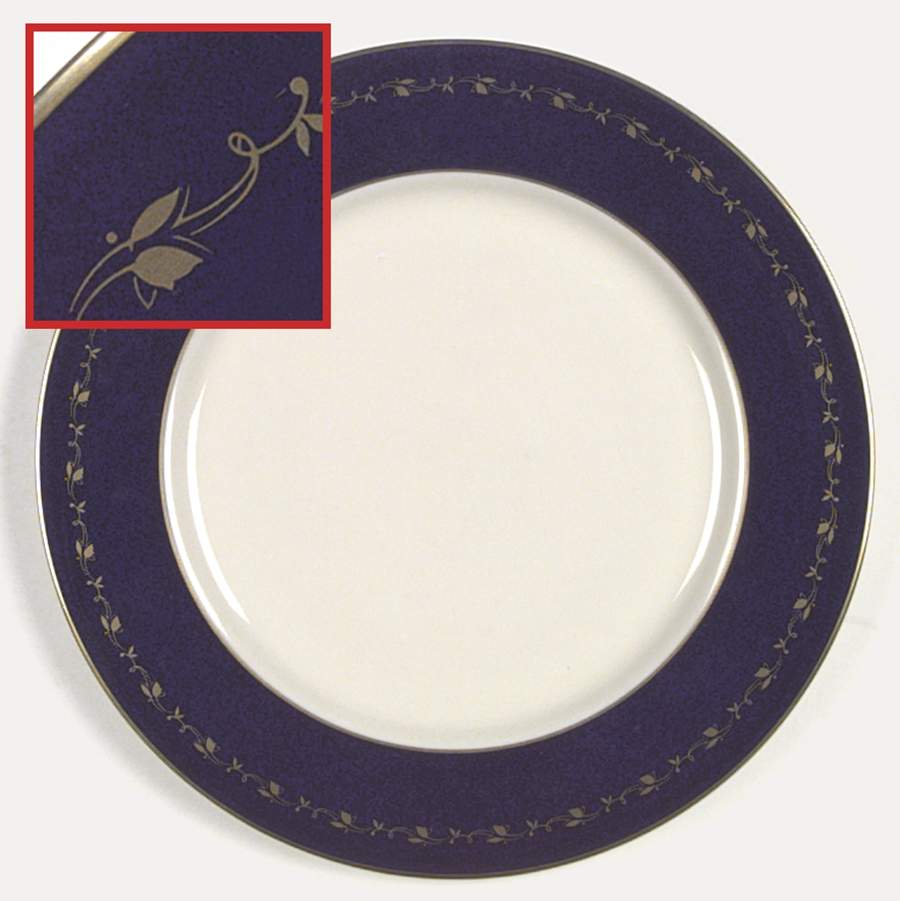 Baronial Cobalt Blue Dinner Plate by Gorham-1