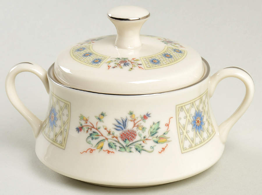 Beau Jardin Sugar Bowl & Lid by Gorham-1