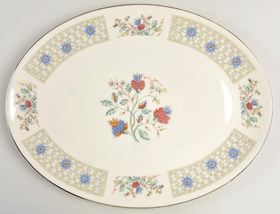 Beau Jardin 13" Oval Serving Platter by Gorham-1