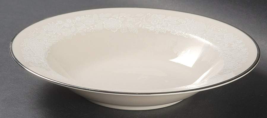 Bridal Bouquet Rim Soup Bowl by Gorham-1