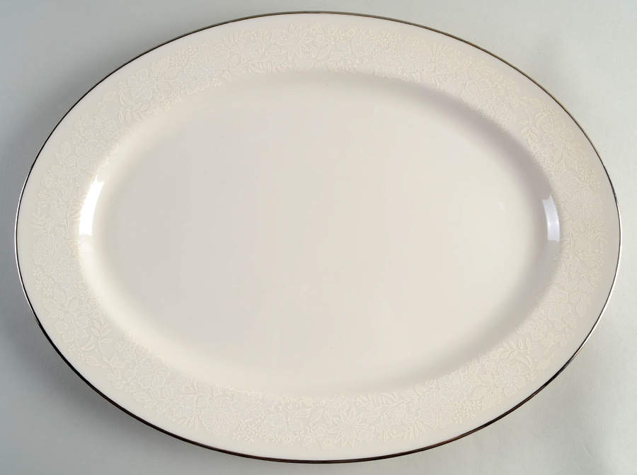Bridal Bouquet 16" Oval Serving Platter by Gorham-1