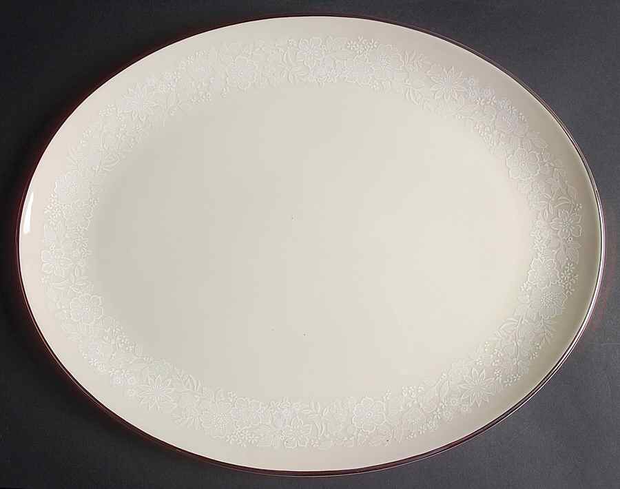 Bridal Bouquet 15" Oval Serving Platter by Gorham-1