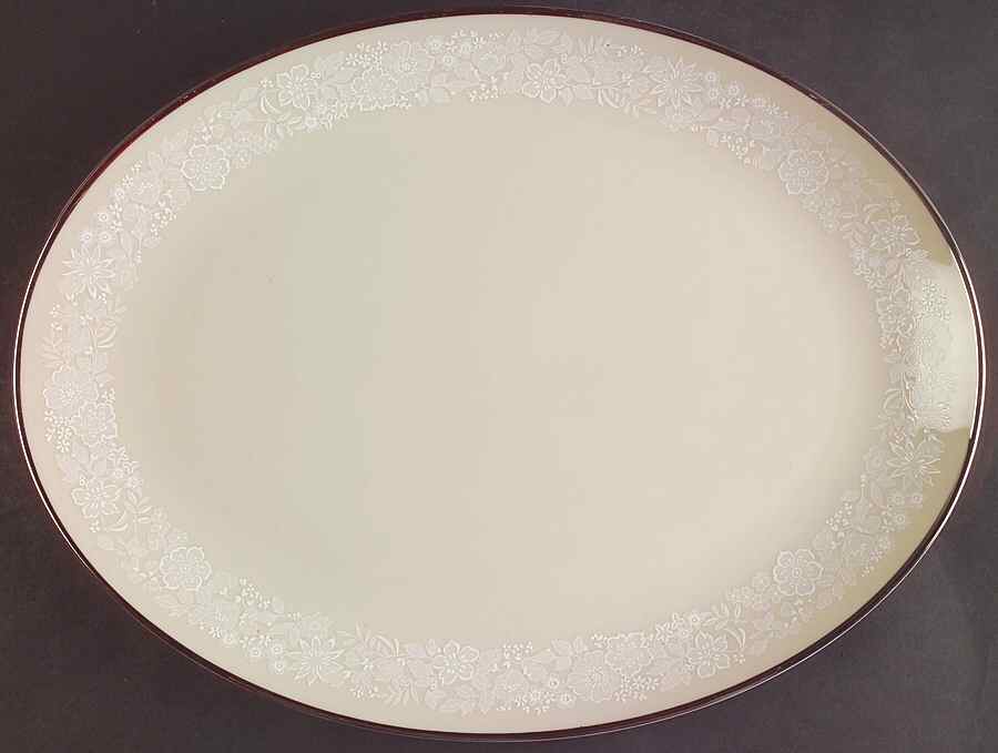 Bridal Bouquet 13" Oval Serving Platter by Gorham-1