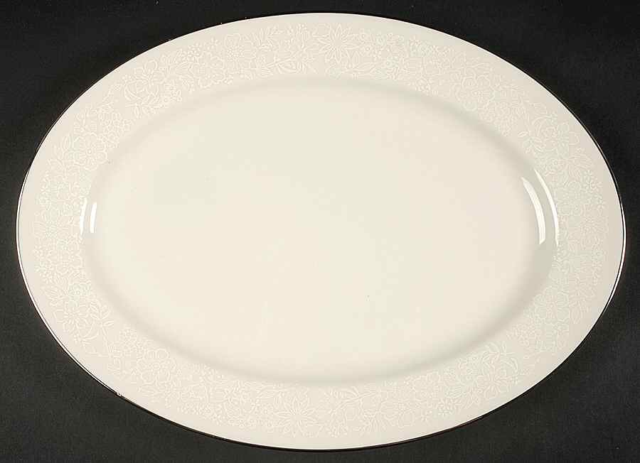 Bridal Bouquet 14" Oval Serving Platter by Gorham-1