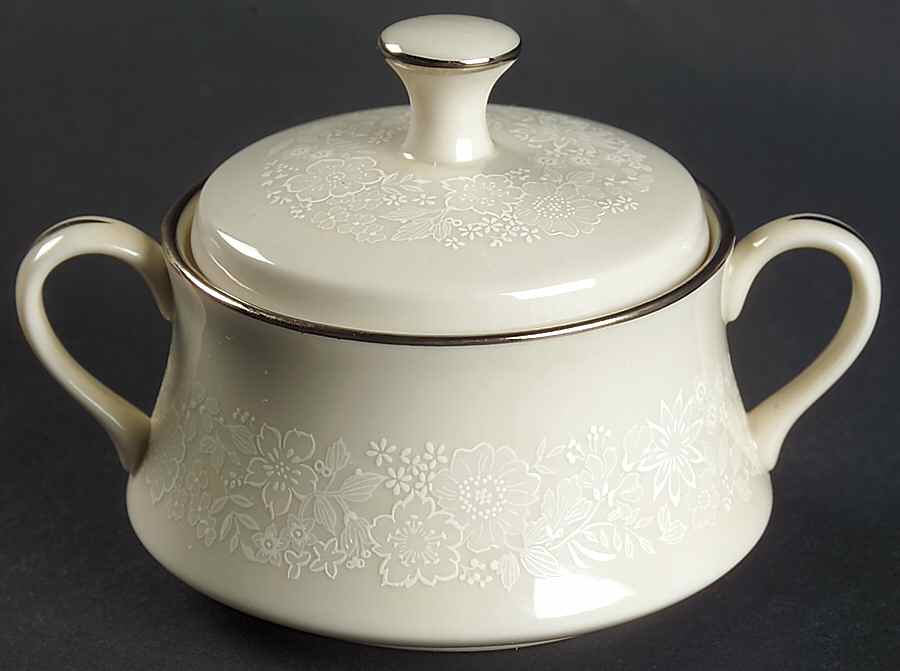 Bridal Bouquet Sugar Bowl & Lid by Gorham-1