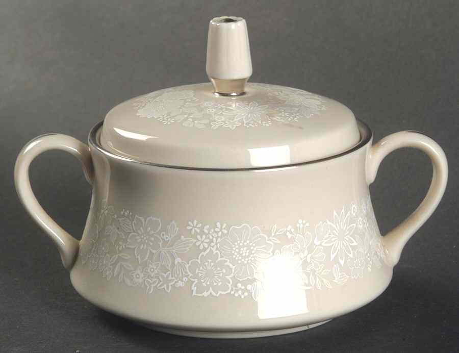 Bridal Bouquet Sugar Bowl & Lid by Gorham-1