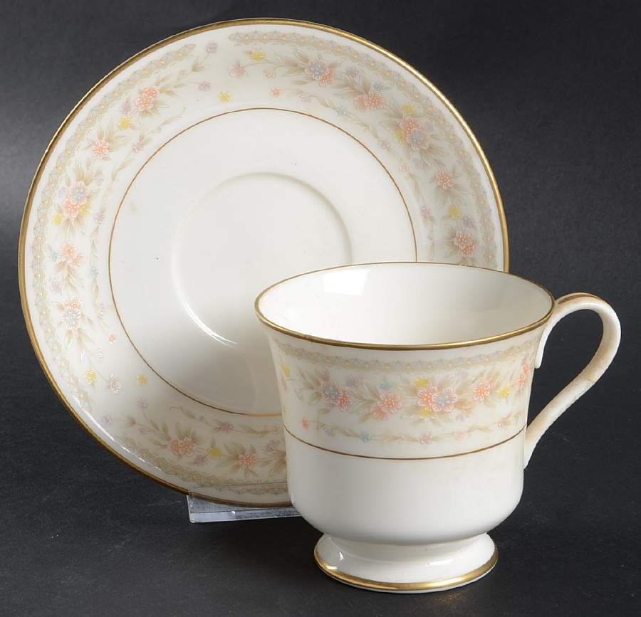 Buttercup Footed Cup & Saucer Set by Gorham-1