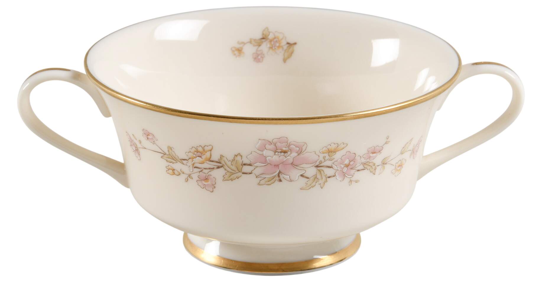 Camellia Footed Cream Soup Bowl by Gorham-1