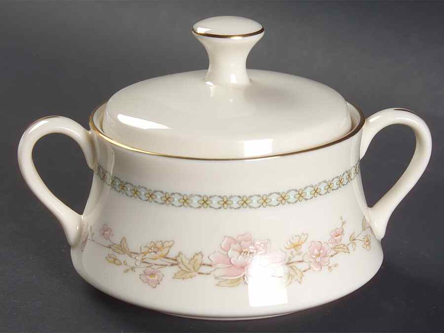 Camellia Sugar Bowl & Lid by Gorham-1