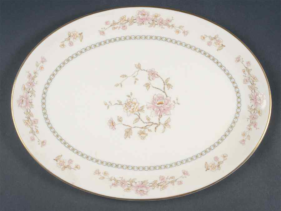 Camellia 13" Oval Serving Platter by Gorham-1