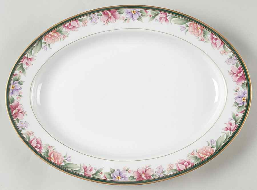 Camellia (Newer, 1994) 14" Oval Serving Platter by Gorham-1