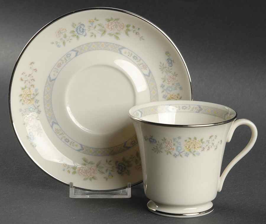 Cherrywood Footed Cup & Saucer Set by Gorham-1