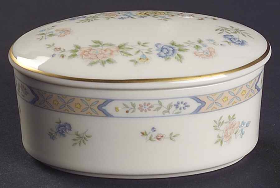 Cherrywood Oval Box & Lid by Gorham-1