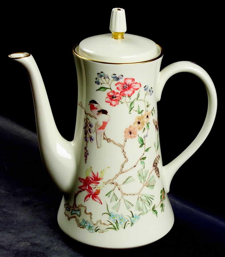 Chinoiserie Coffee Pot & Lid by Gorham-1