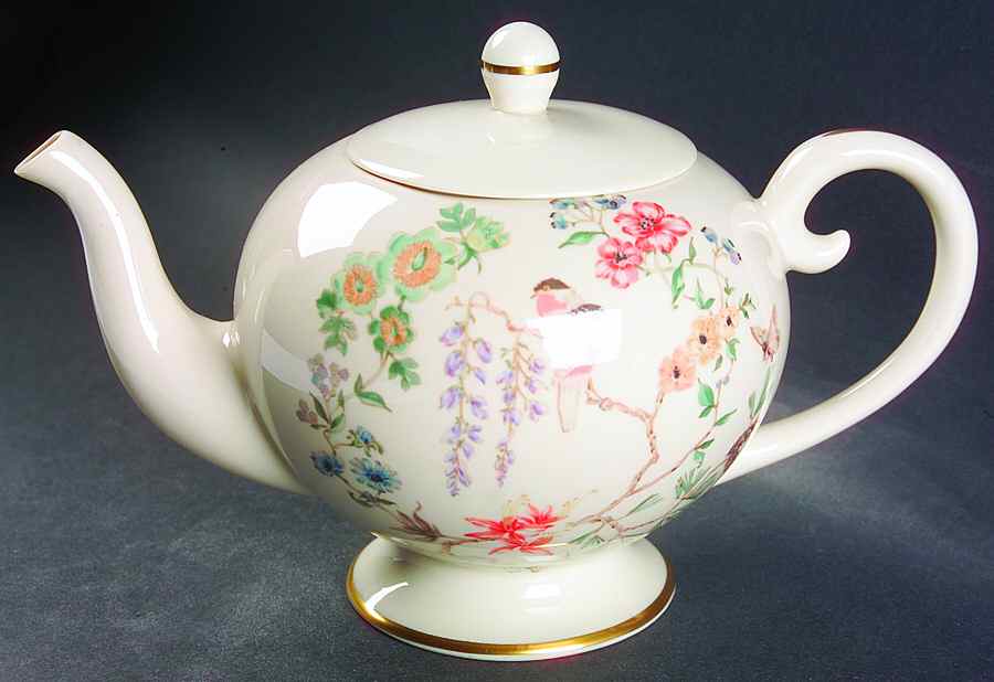 Chinoiserie Teapot & Lid by Gorham-1
