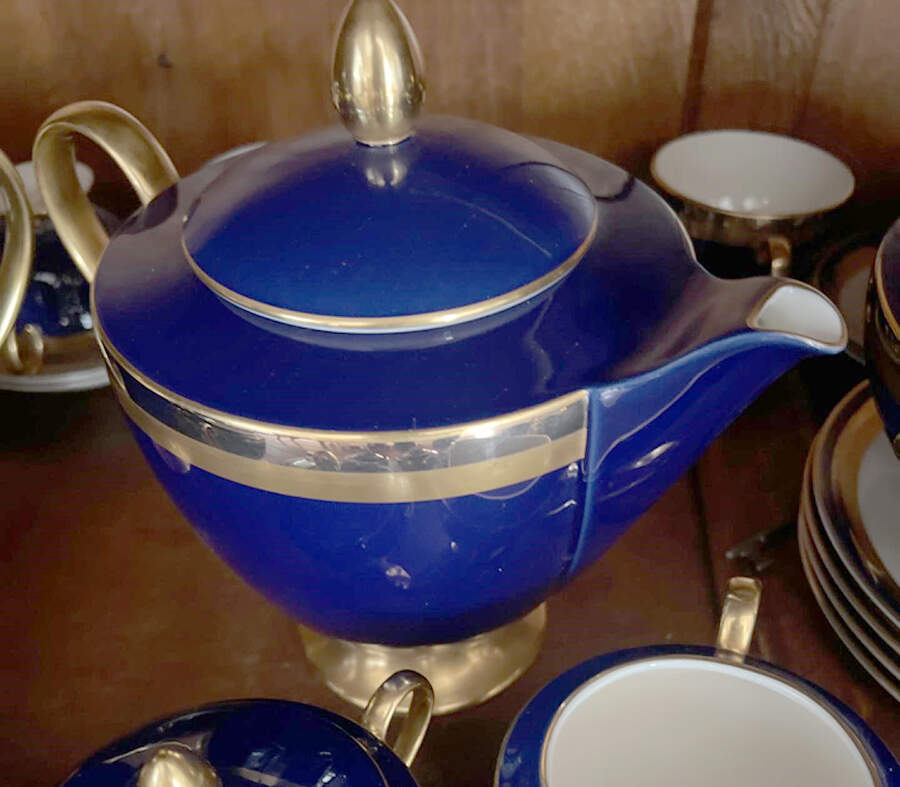 Cobalt Contessa Teapot & Lid by Gorham-1