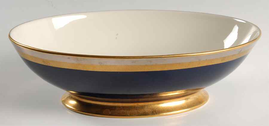 Cobalt Contessa 10" Oval Vegetable Bowl by Gorham-1