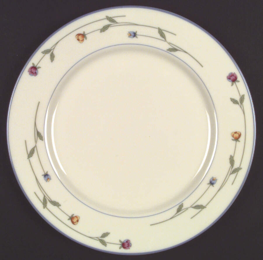 Country Flowers Cream Dinner Plate by Gorham-1