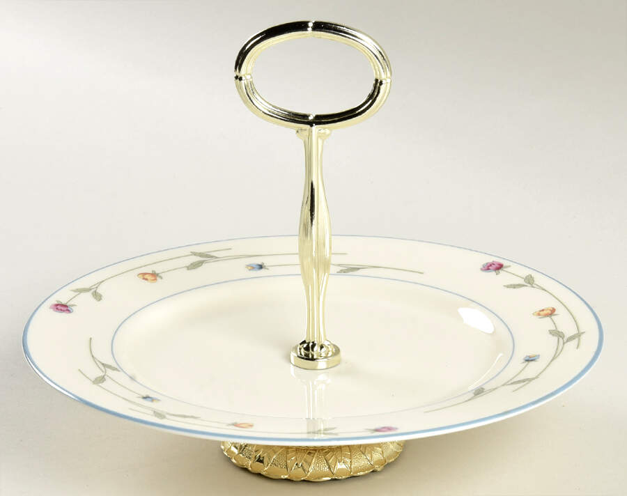 Country Flowers Cream 6" - 7" Tidbit (from Salad Plate) HC by Gorham-1