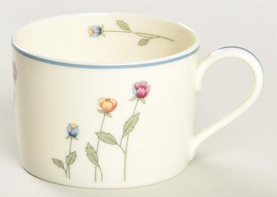 Country Flowers Cream Flat Cup by Gorham-1