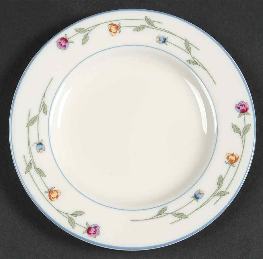 Country Flowers Cream Bread & Butter Plate by Gorham-1