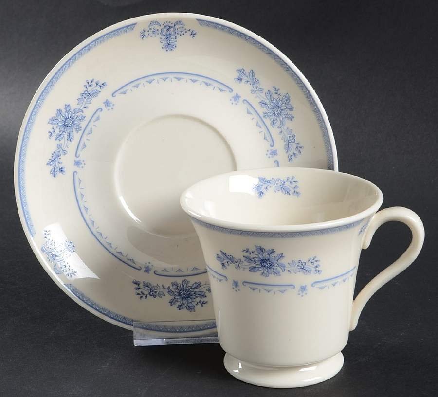 Colonial Manor Footed Cup & Saucer Set by Gorham-1