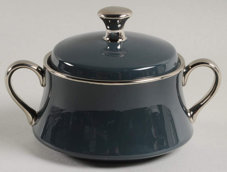Contessa Black Sugar Bowl & Lid by Gorham-1