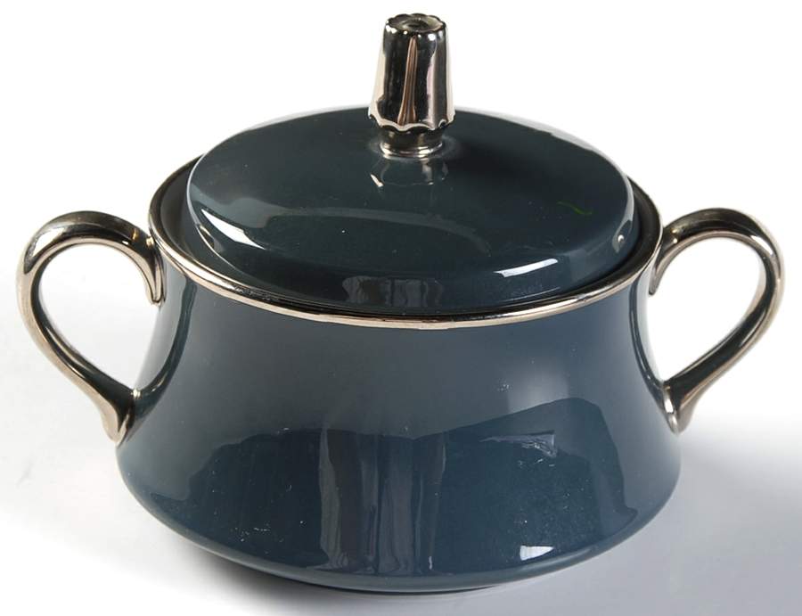Contessa Black Sugar Bowl & Lid by Gorham-1