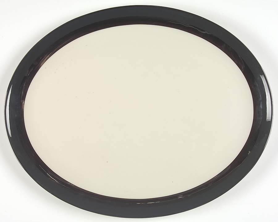 Contessa Black 15" Oval Serving Platter by Gorham-1